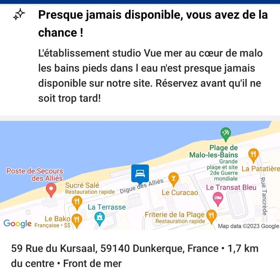 Vue Au Coeur De Malo Les Bains Pieds Dans L Eau Apartment *